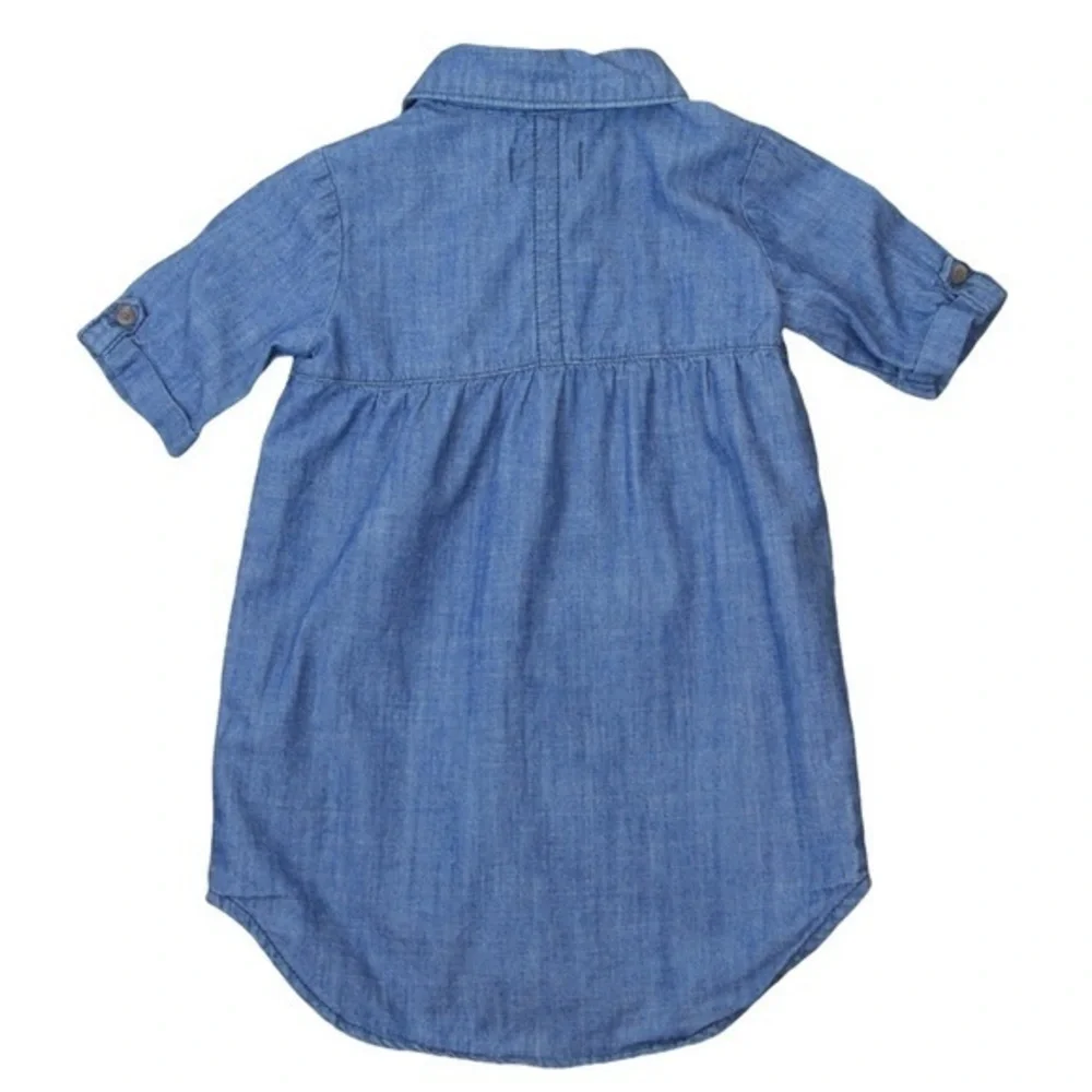 Old Navy Girls 3T Chambray Short Sleeve Tunic‎ Shirt